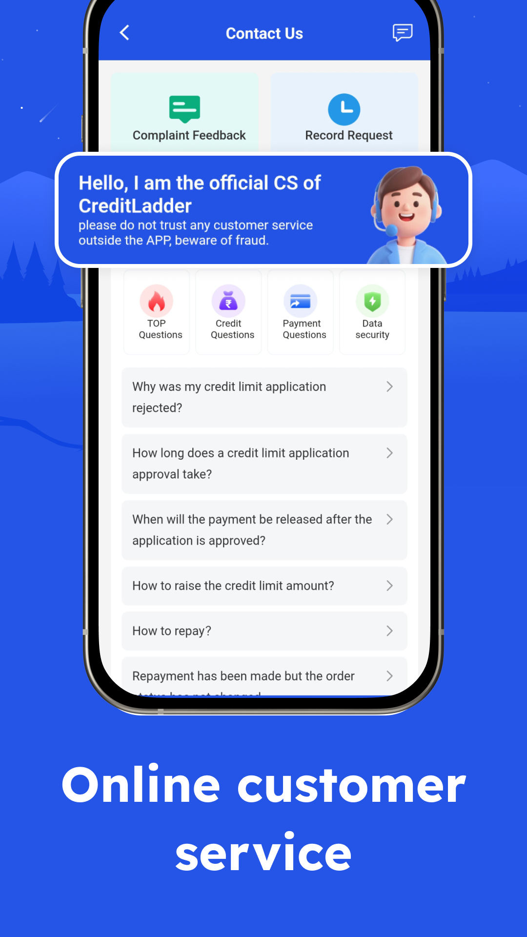 Online customer service